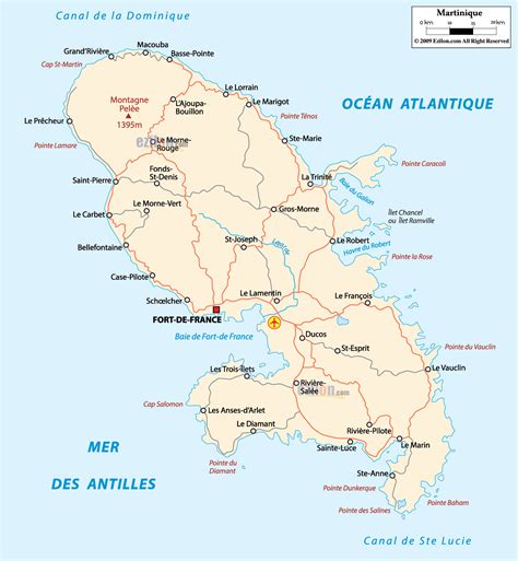 Detailed Political Map Of Martinique Ezilon Maps