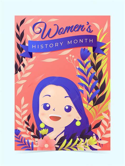Premium Vector Womens History Month Poster