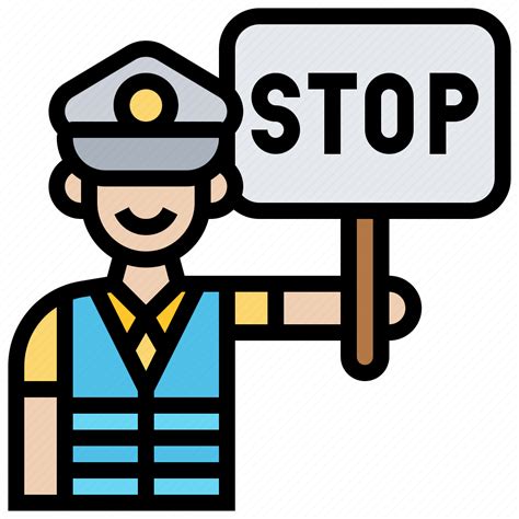 Crossing Guards Road Safety Traffic Icon Download On Iconfinder