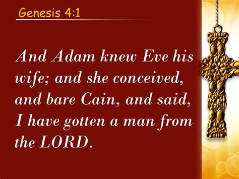 0514 Genesis 41 Adam Made Love To His Wife Powerpoint Church Sermon