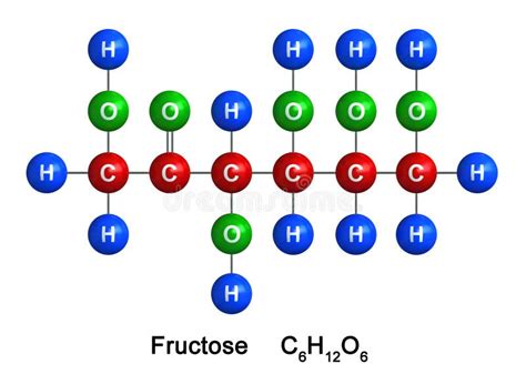 Galactosa Alfa D Galactopyranose Molécula Del Azúcar De Leche Forma