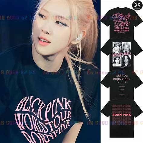 BLACKPINK Custom T Shirt Artist KPOP Born Pink World Tour Unisex