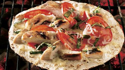 Grilled Chicken Margherita Pizzas Recipe
