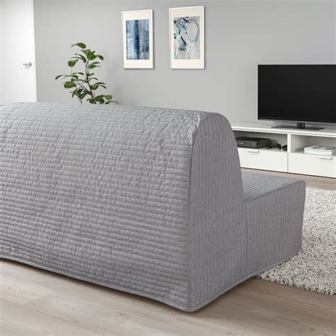 Lycksele LÖvÅs 2 Seater Sofa Bed Knisa Light Grey Ikea