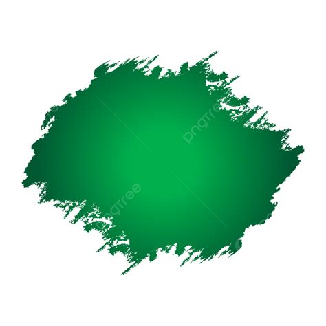 Green Color Gradient Brush Stroke Vector Green Paint Brush Gradient