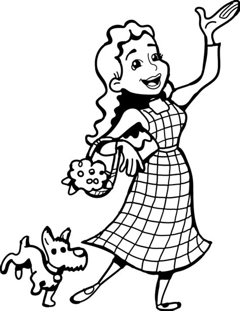 Free Coloring Pages Of Dorothy Of Oz