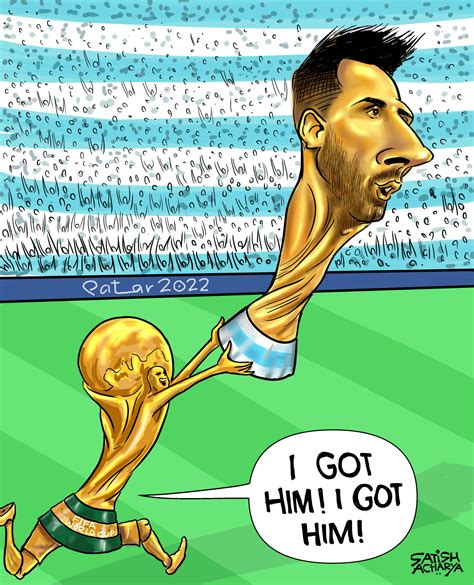 Messis Argentina Lifts Fifa World Cup 2022 Cartoonistsatishcom