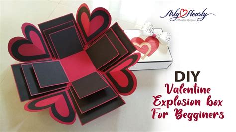 Valentine Explosion Box Tutorial For Beginners Arty Hearty Sheetal