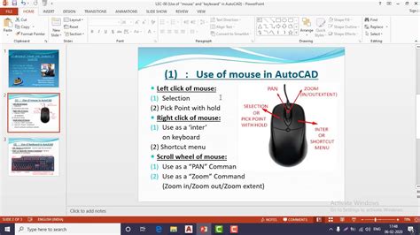 Use Of Mouse And Keyboard In Autocad Youtube