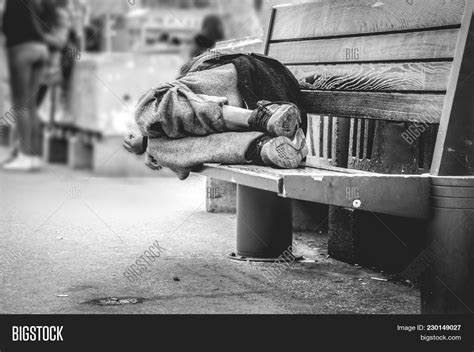Poor Homeless Man Image And Photo Free Trial Bigstock