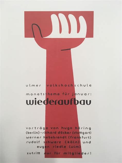 In 1947 Otl Aicher A German Graphic Designer Designed This Poster For