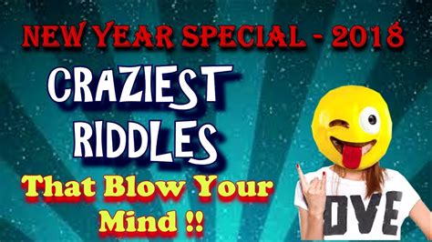 What happened to the man who pondered all the reasons to give up drinking in the new year? CRAZIEST RIDDLES THAT BLOW YOUR MIND- NEW YEAR SPECIAL - YouTube