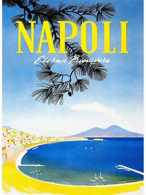 Napoli Naples Italy Vintage Travel Poster Poster By Vintagevivian In
