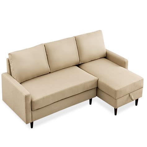 84 Sectional Sofa Pull Out Sleeper With Reversible Chaise Modern