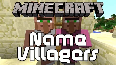 How To Sort Of Name A Villager In Minecraft Youtube