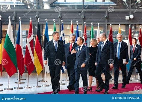 Meeting Of Eu Leaders At The Eu Headquarters Editorial Photo Image Of