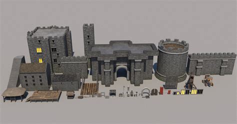 Medieval Modular Castle 3d Historic Unity Asset Store