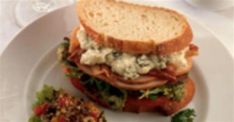 Smoked Turkey Cobb Sandwich With Blue Cheese Mayo Just A Pinch Recipes