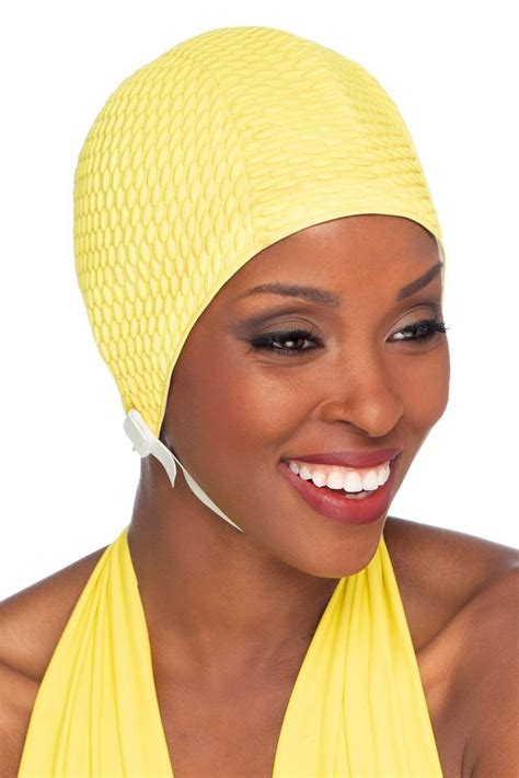 Waffle Weave Chin Strap Swim Caps In 2020 Swim Caps Swim Cap Hair Bathing Cap