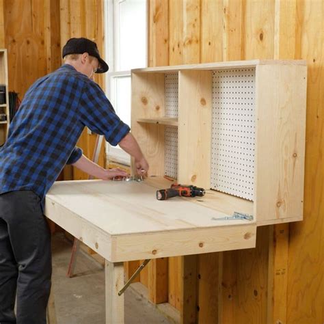 Saturday Morning Workshop How To Build A Fold Down Workbench