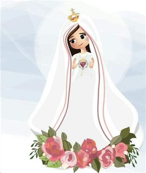 Pin De Cecilia En Religioso En 2020 Virgen Caricatura Virgen María