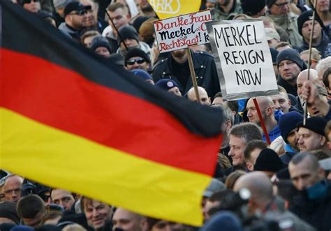 Anti Migrant Protests In Germany
