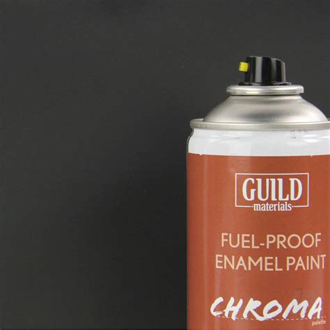 Chroma Matt Enamel Fuel Proof Paint Black 400ml Aerosol Gldchr6503