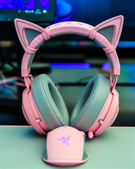 Purrfectly Pink 😍🐈 Razer Gaming Cat Headphones Razer Pink Headphones