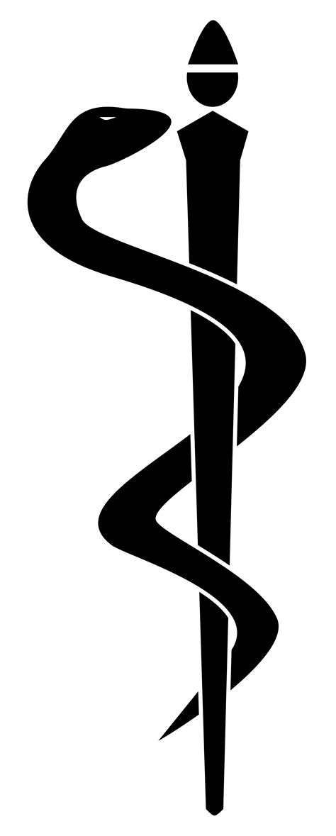 The medical symbol first appeared in 2005. Caduceus medical symbol, with one snake and staff, vector ...