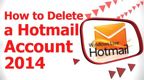How To Delete A Hotmail Account 2014 Youtube