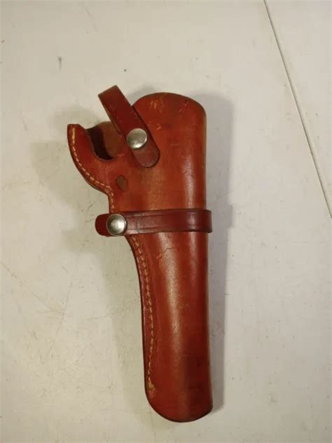 Vintage Viking Handmade Leather Gun Revolver Pistol Holster 64 2000