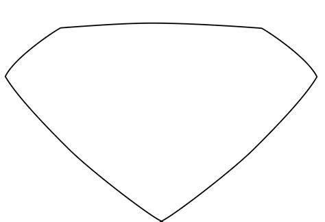Blank Superman Logo Template