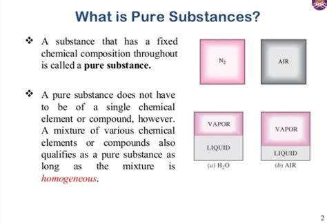 What Is A Pure Substance In Thermodynamics Quora