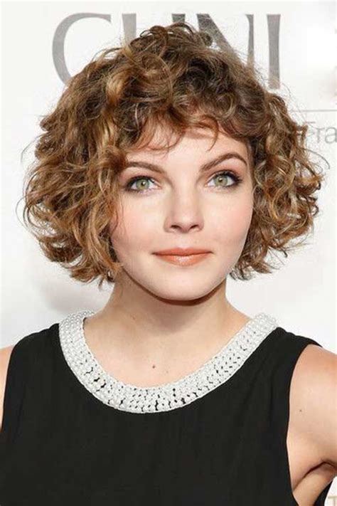 20 Short Curly Hair With Bangs Short Hairstyles