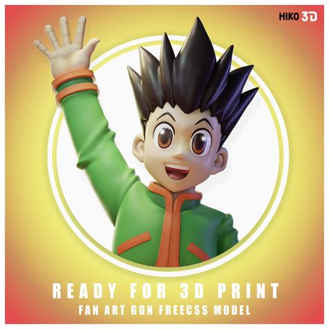 Gon Freecss Hunter X Hunter 3d Fanart Ready For 3d Print Ranime