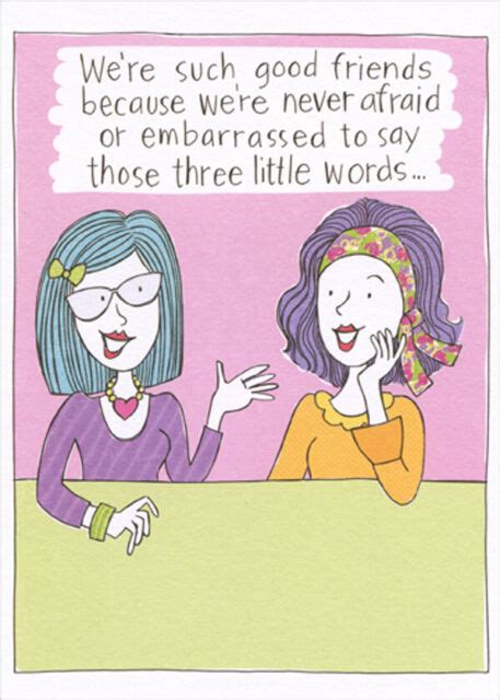 Two Women Were Such Good Friends Funny Feminine Birthday Card For
