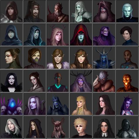Artstation Realistic 2d Sci Fi And Fantasy Game Avatars Game Assets