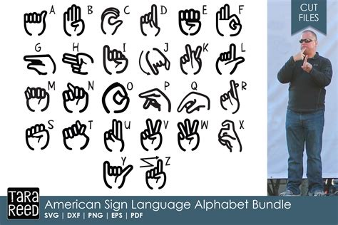 American Sign Language Alphabet Bundle 118488 Cut