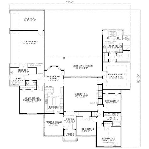 Traditional Style House Plan 4 Beds 25 Baths 2659 Sqft Plan 17 585