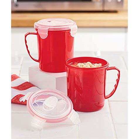 Set Of 2 Portable Soup Mugs