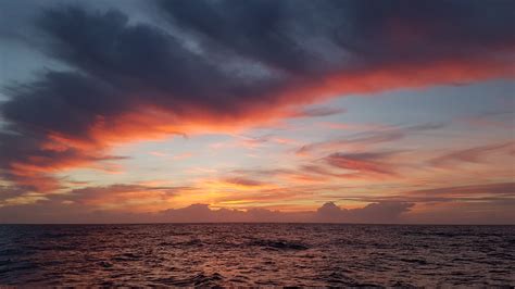 Free Images Sunset Clouds Horizon Afterglow Sea Cloud Sunrise Red Sky At Morning Ocean