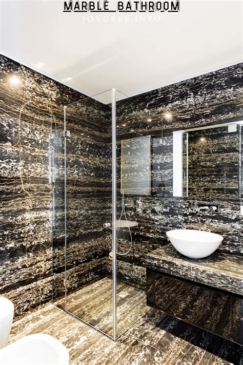 10 Modern Black Marble Bathroom