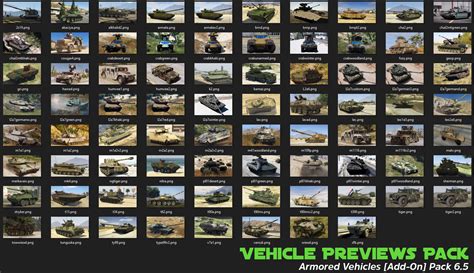 Vehicle Previews Pack For Armored Vehicles Add On Pack Gta5