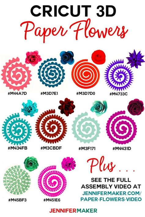 How To Make Cricut Paper Flowers All 10 3d Paper Flowers Paper