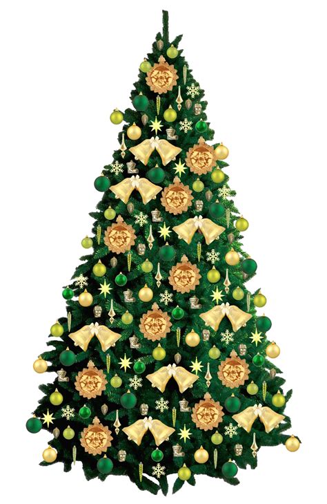 Chismas Tree Png Large Size Transparent Decorated Christmas Tree Png