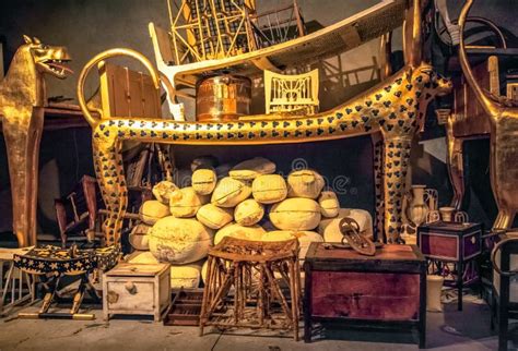 The Tomb And Treasures Of King Tutankhamun Editorial Photo Image Of