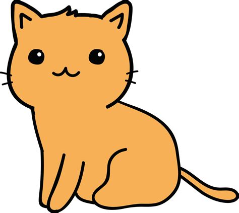 Cute Cat Png Cartoon Clip Art Cat Cartoon Transparent