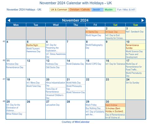 Print Friendly November 2024 Uk Calendar For Printing