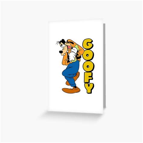Goofy Is A Bashful Guy Greeting Card By Pop Pop P Pow Redbubble