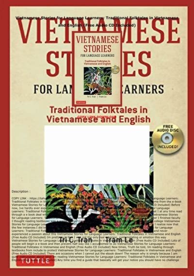 Get Pdf Download Vietnamese Stories For Language Learners Traditional Folktales In Vietnamese